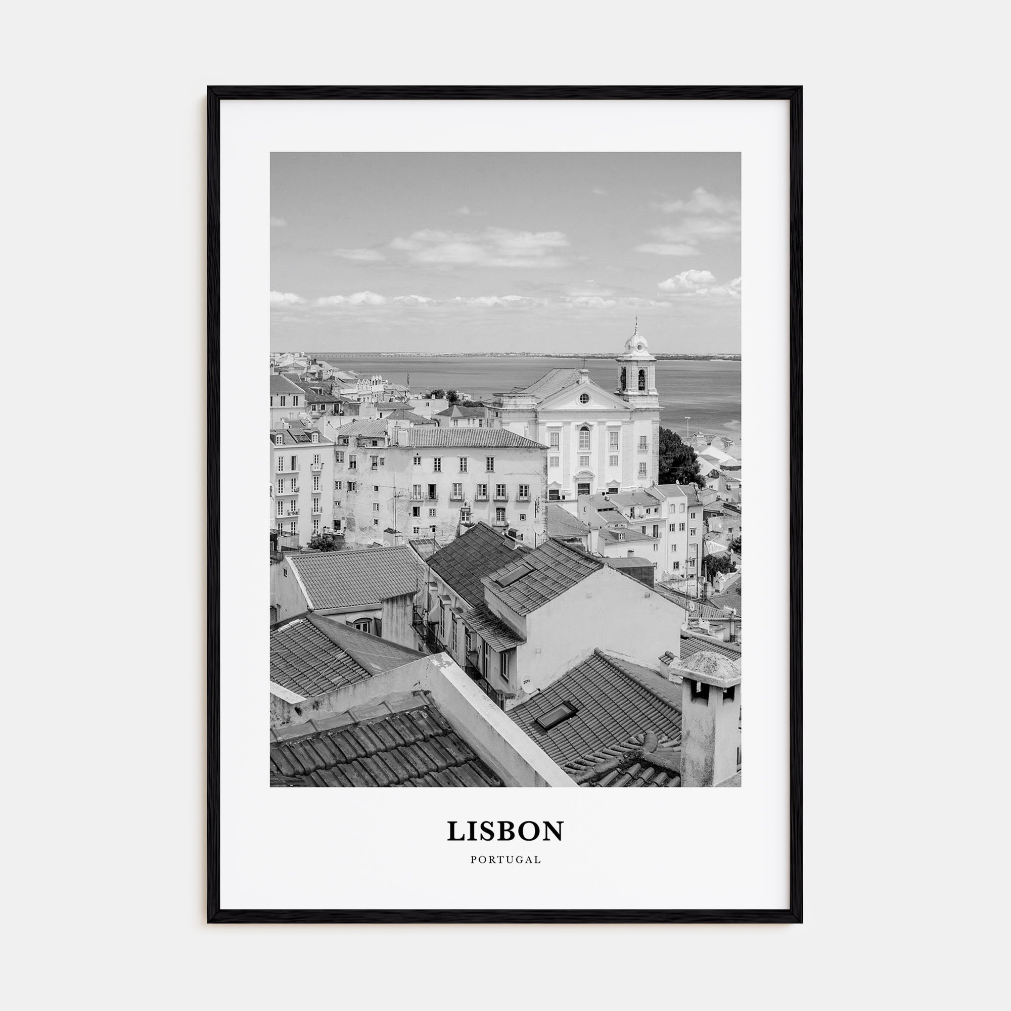 Lisbon Portrait B&W No 2 Poster