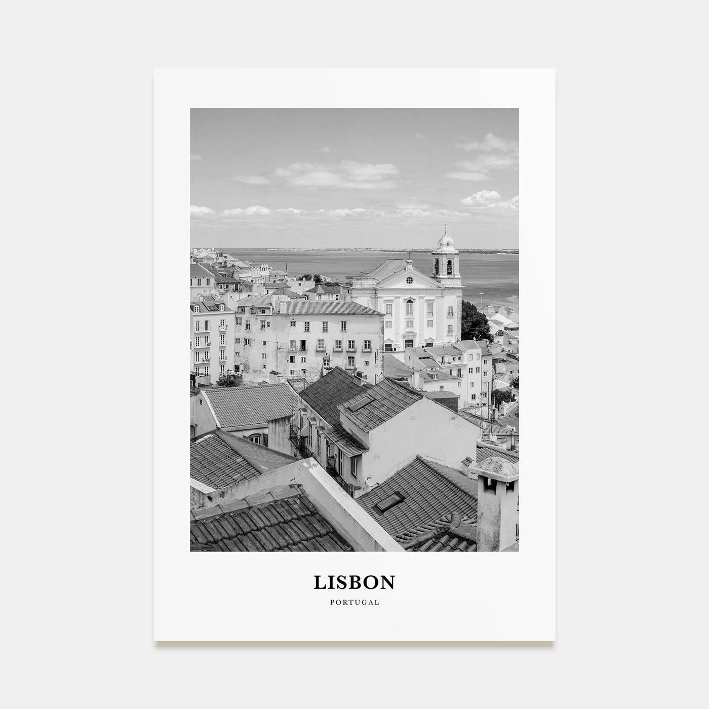 Lisbon Portrait B&W No 2 Poster