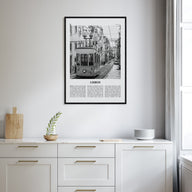 Lisbon Travel B&W No 1 Poster