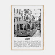 Lisbon Travel B&W No 1 Poster