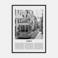 Lisbon Travel B&W No 1 Poster