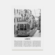 Lisbon Travel B&W No 1 Poster