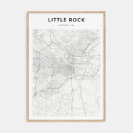 Little Rock Map Portrait Poster