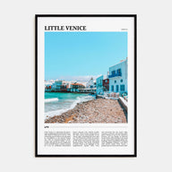 Little Venice, Mykonos Travel Color Poster