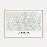 Liverpool Map Landscape Poster