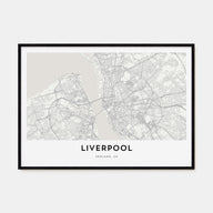 Liverpool Map Landscape Poster