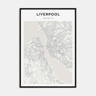 Liverpool Map Portrait Poster