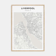 Liverpool Map Portrait Poster