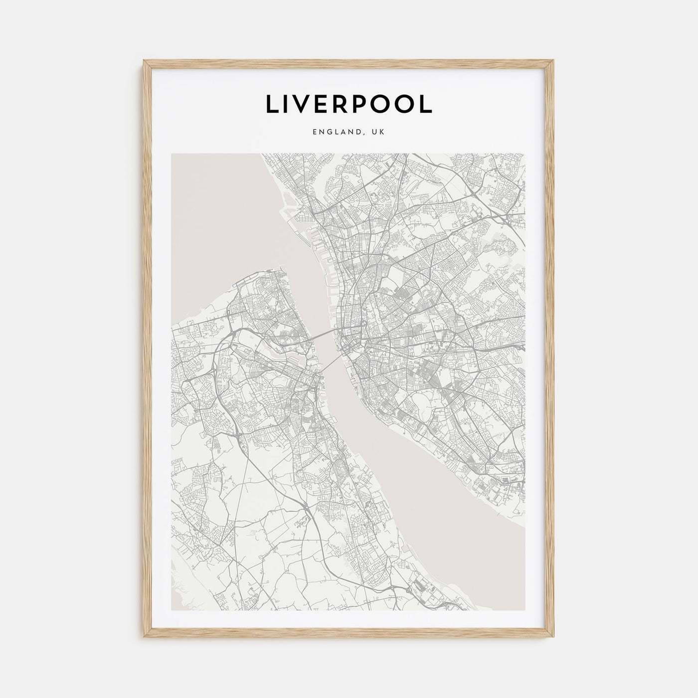 Liverpool Map Portrait Poster