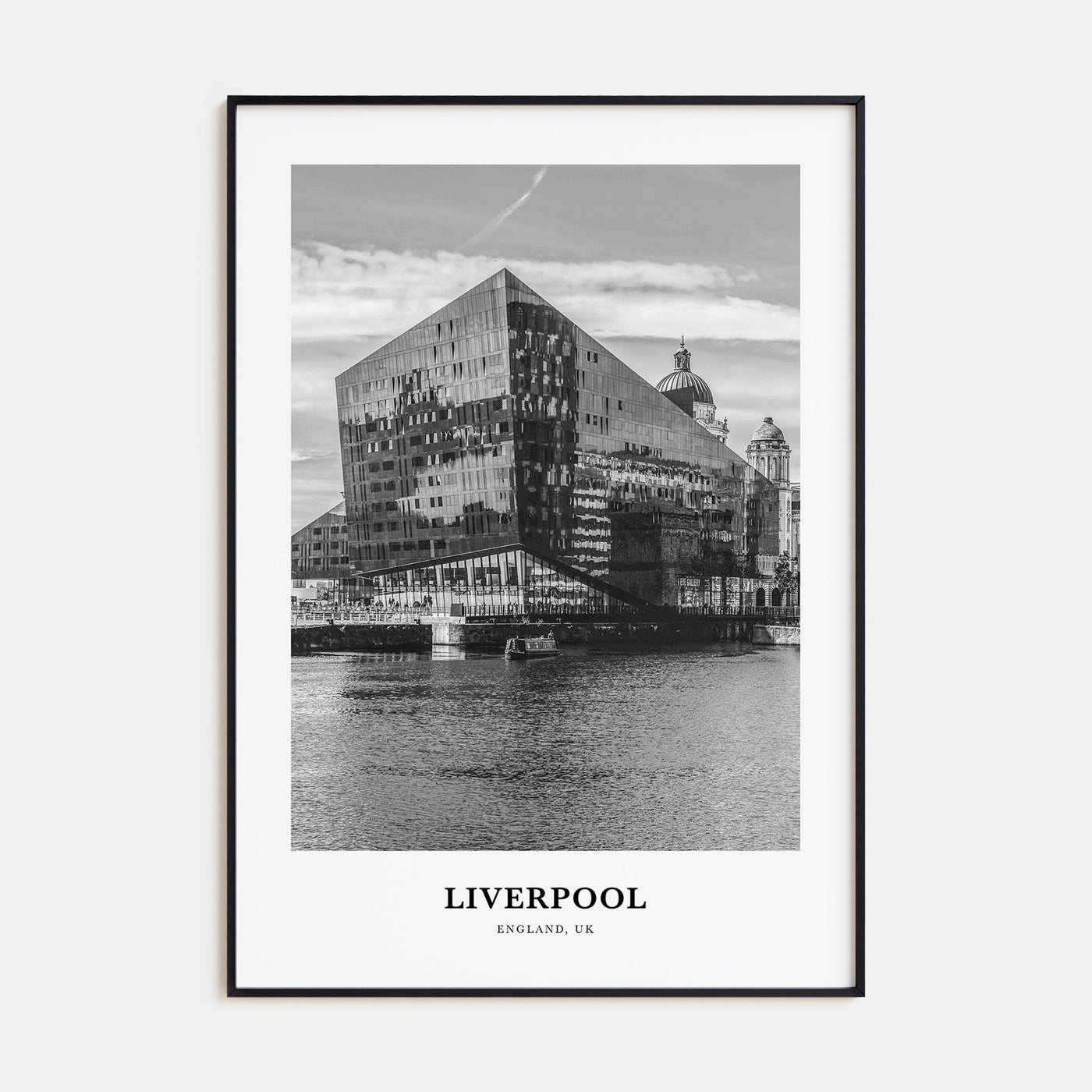 Liverpool Portrait B&W Poster