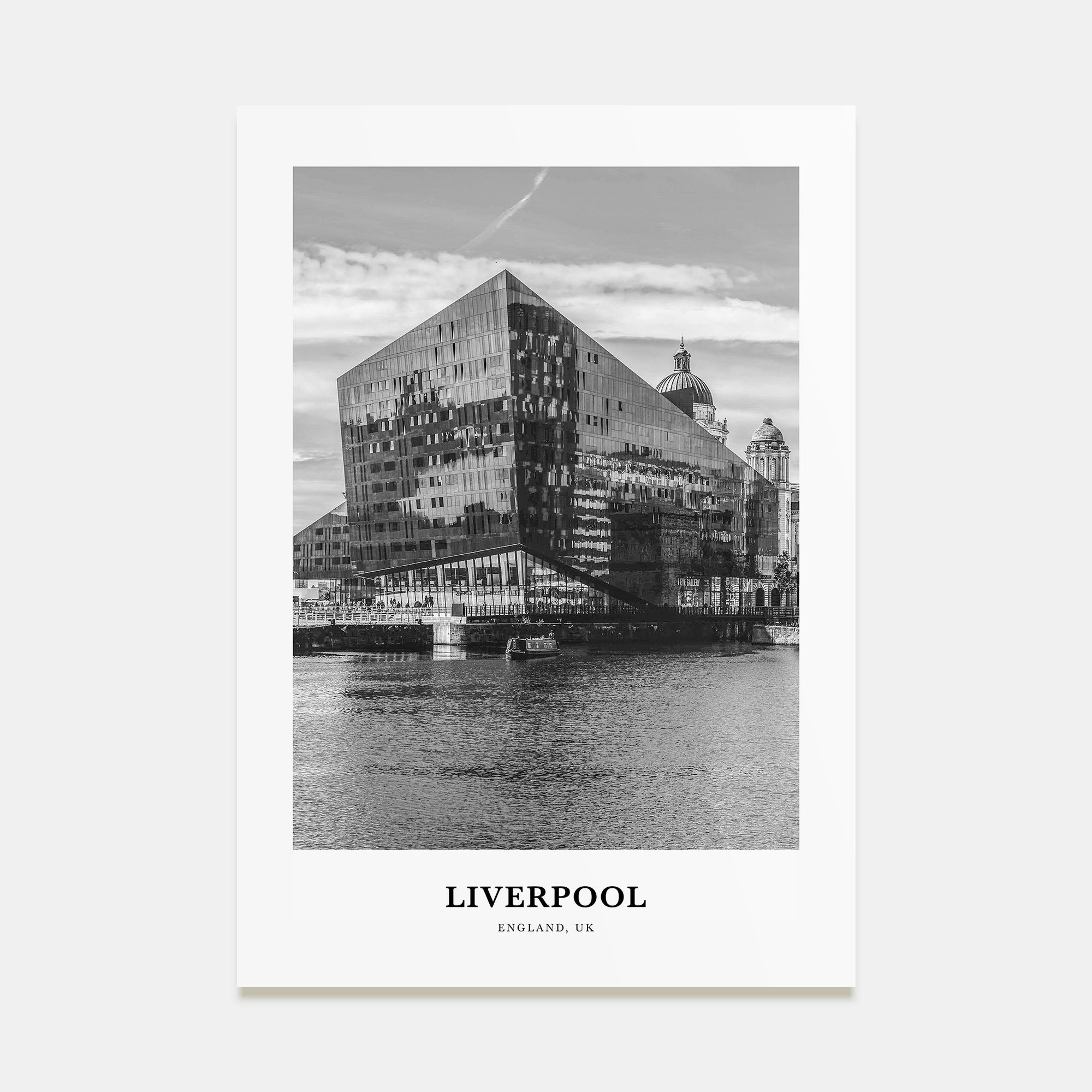 Liverpool Portrait B&W Poster
