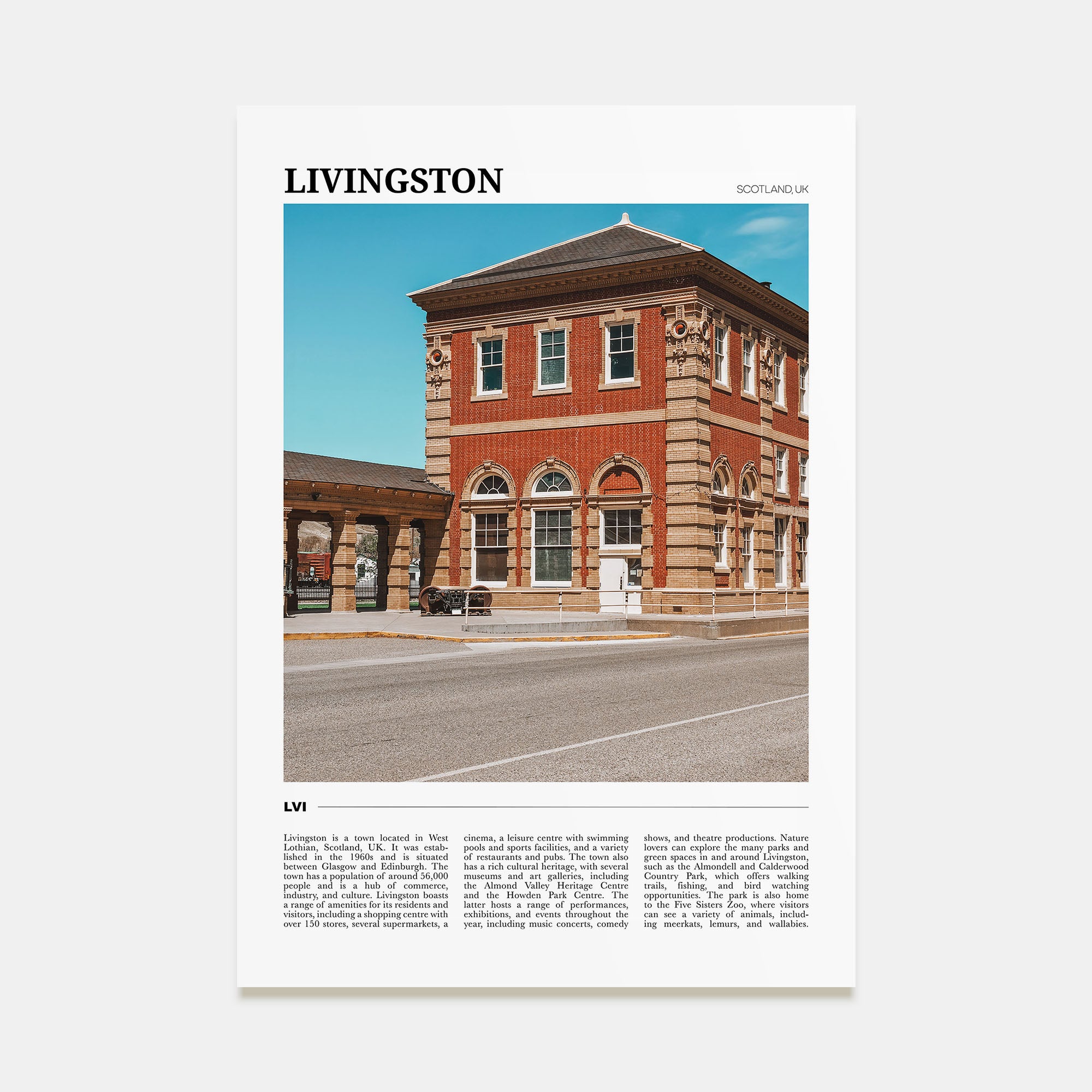 Livingston Travel Color Poster