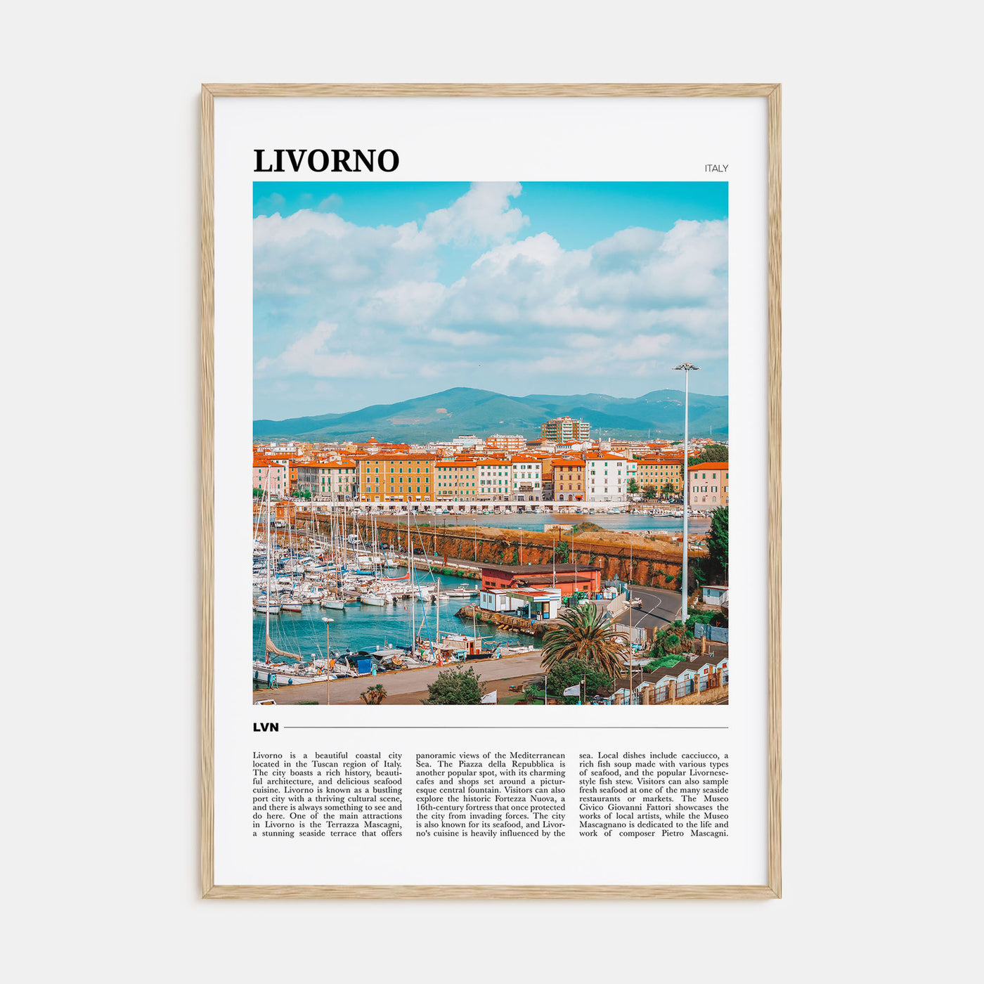 Livorno Travel Color Poster