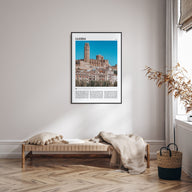 Lleida Travel Color Poster