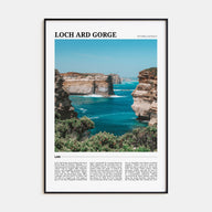 Loch Ard Gorge Travel Color Poster