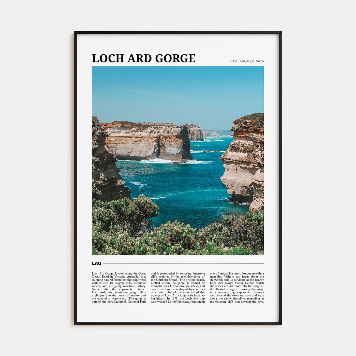 Loch Ard Gorge Travel Color Poster