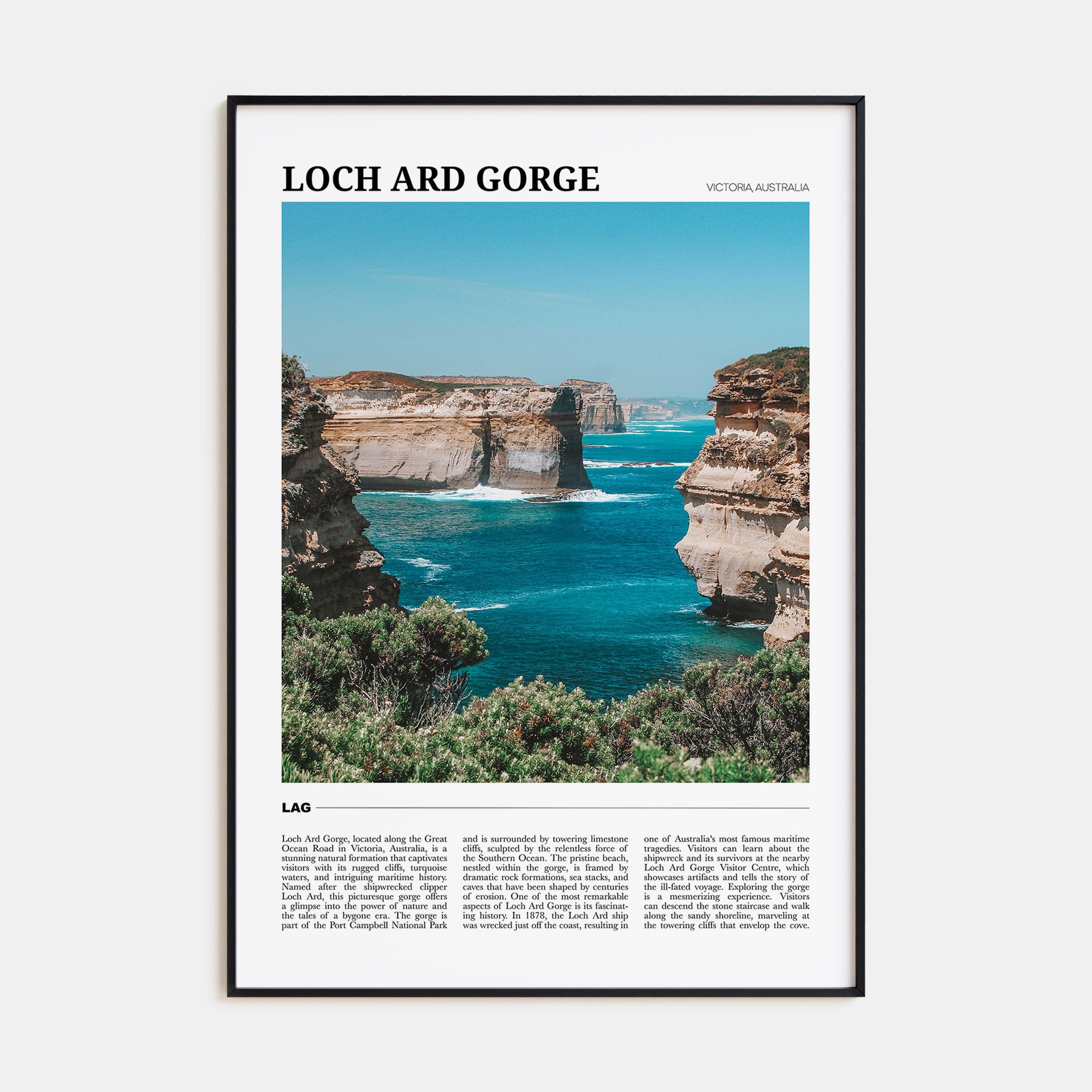 Loch Ard Gorge Travel Color Poster