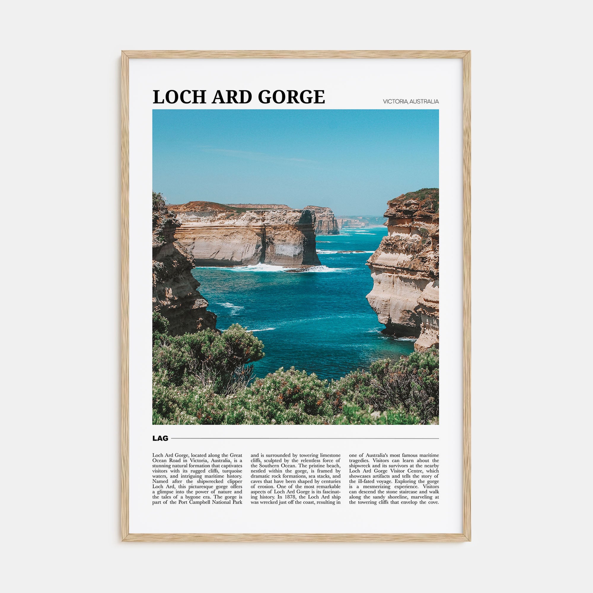 Loch Ard Gorge Travel Color Poster