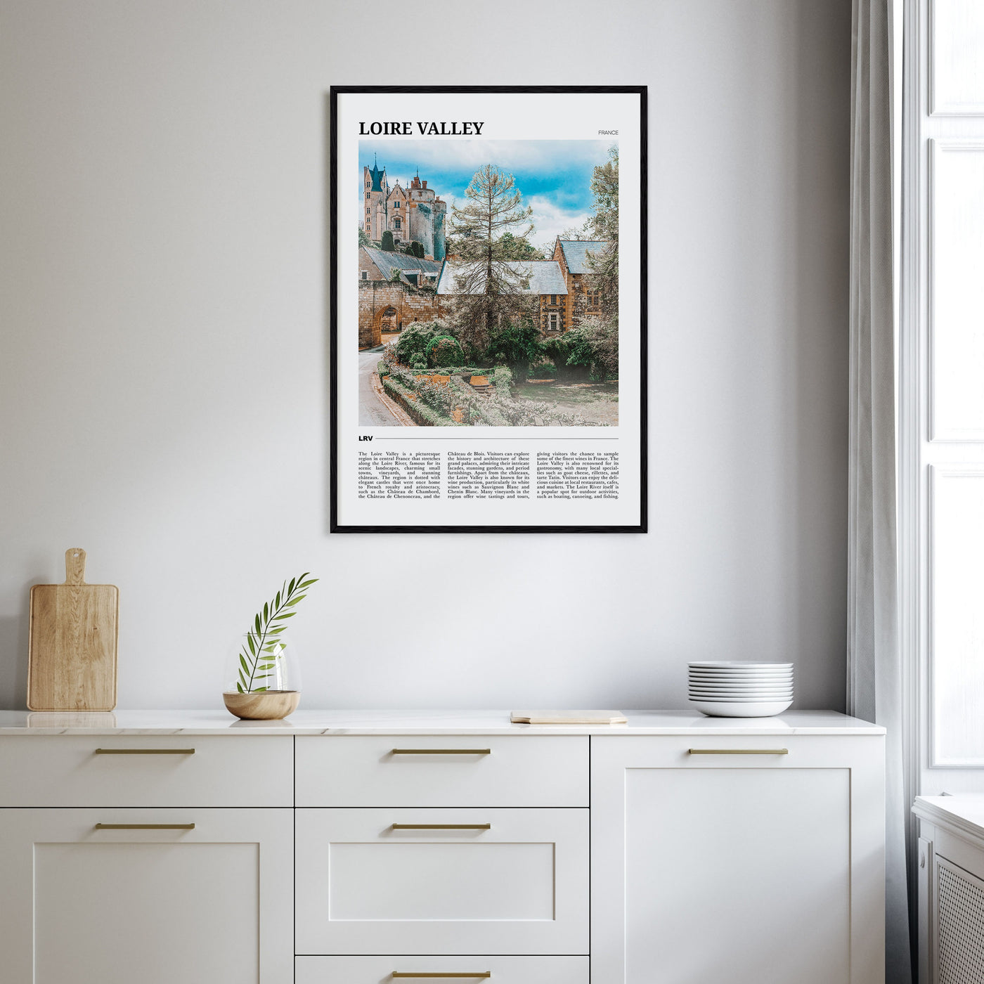 Loire Valley Travel Color Poster