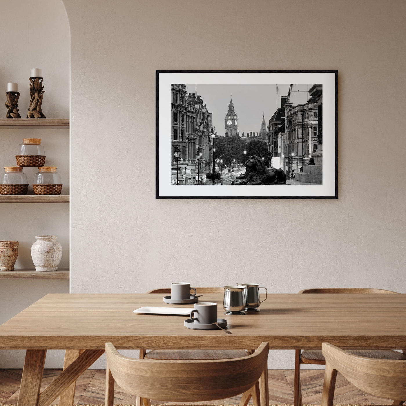 London Landscape B&W No 1 Poster