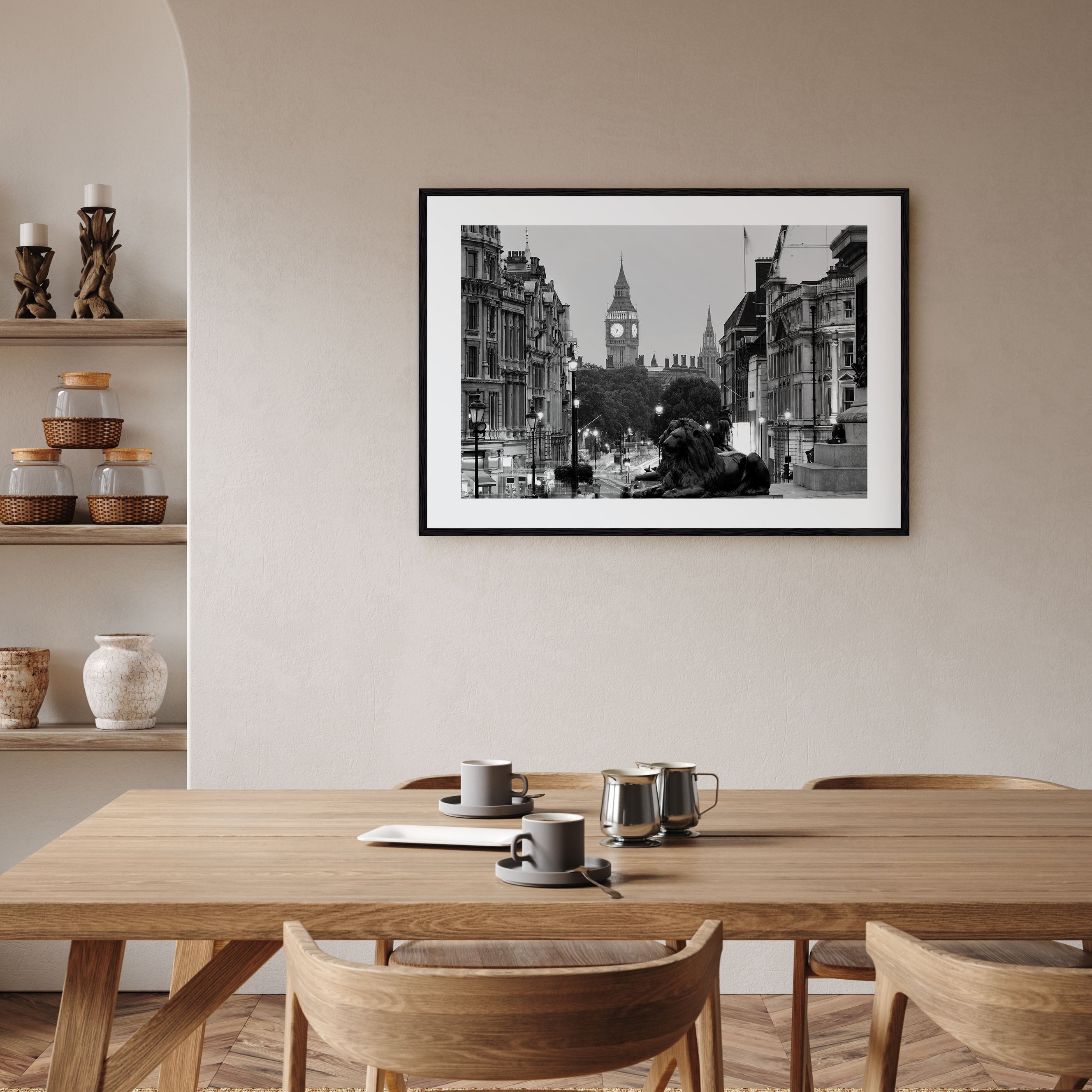 London Landscape B&W No 1 Poster