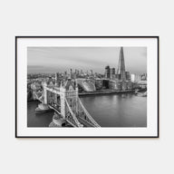 London Landscape B&W No 2 Poster
