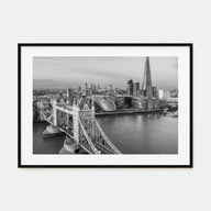 London Landscape B&W No 2 Poster