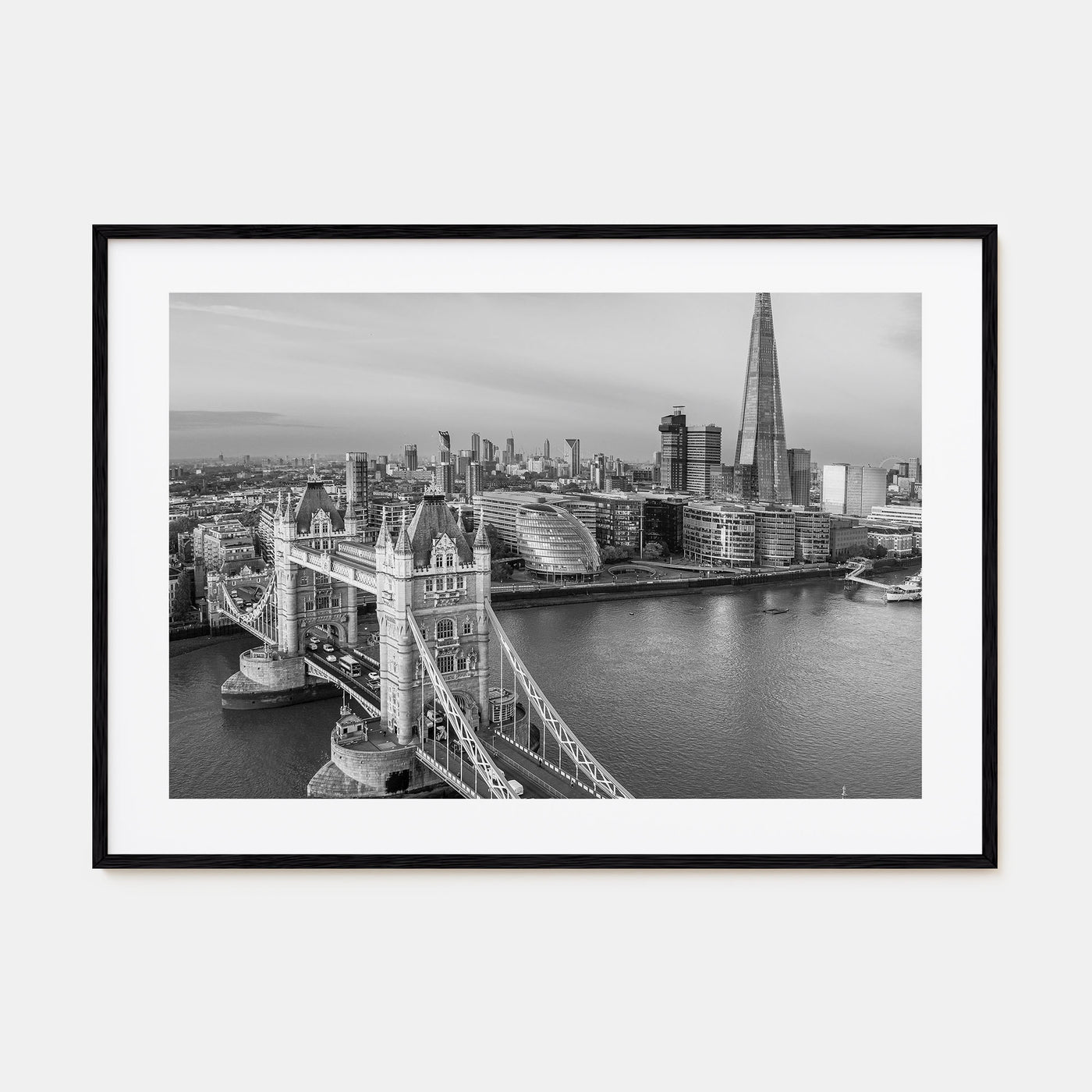 London Landscape B&W No 2 Poster