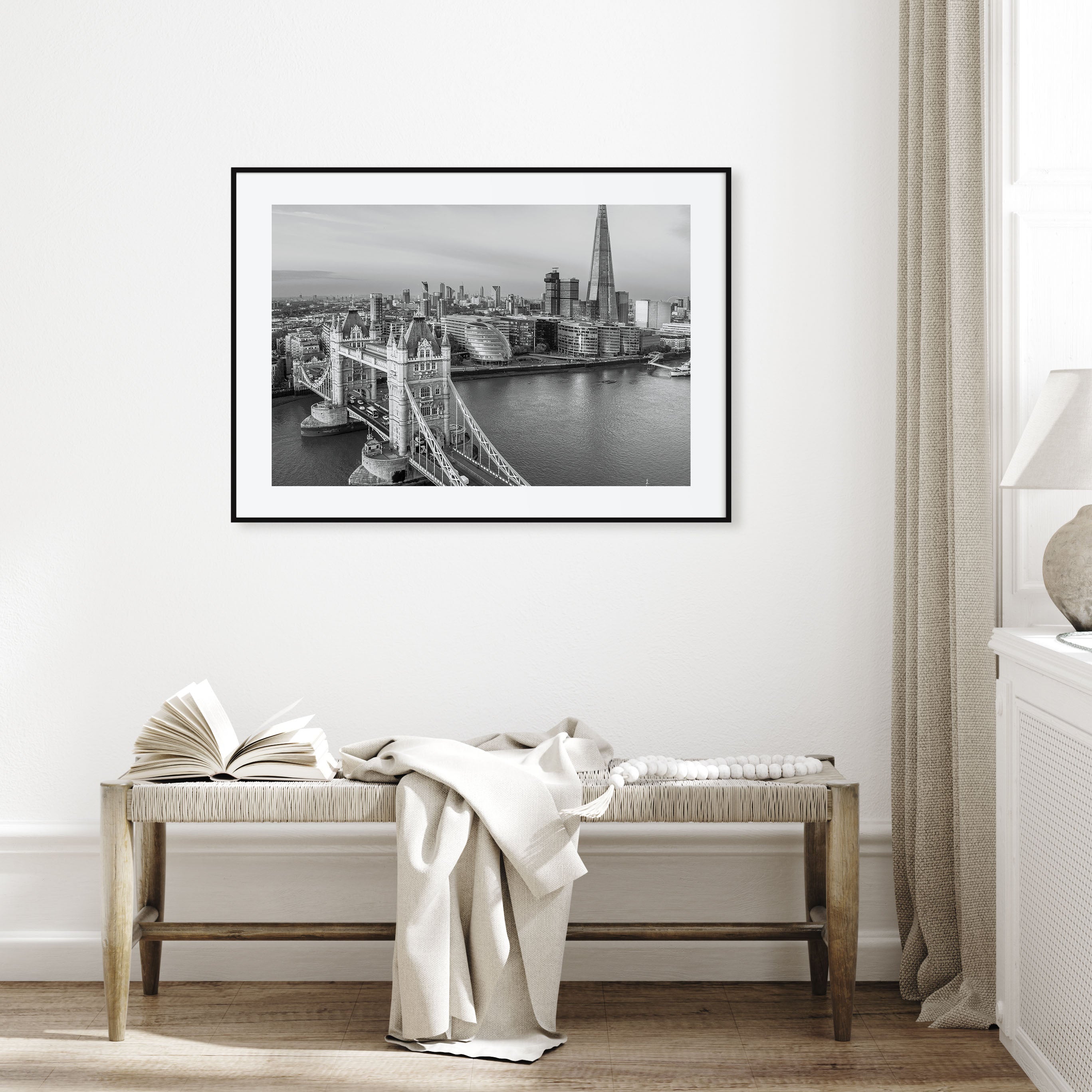London Landscape B&W No 2 Poster