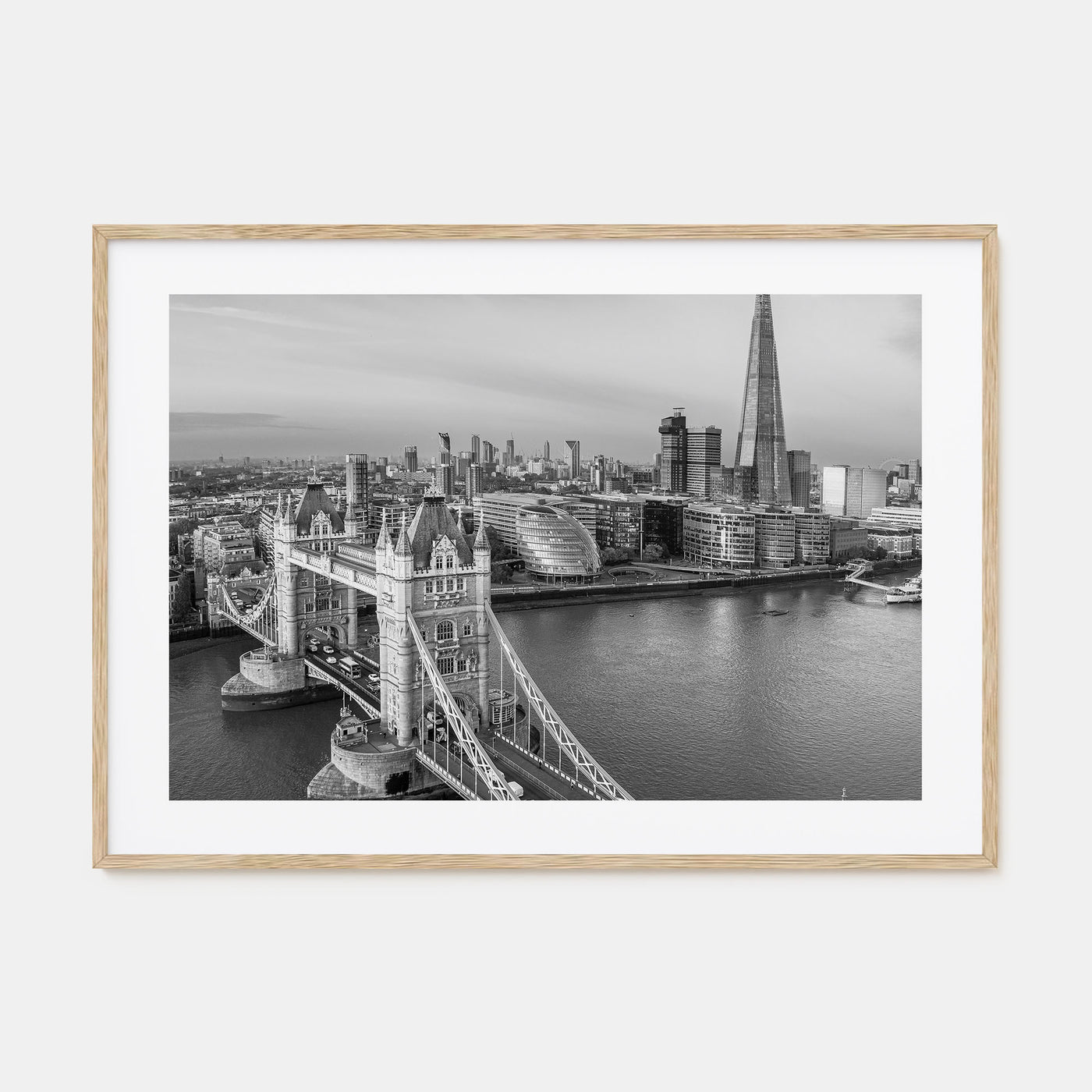 London Landscape B&W No 2 Poster