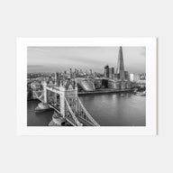 London Landscape B&W No 2 Poster