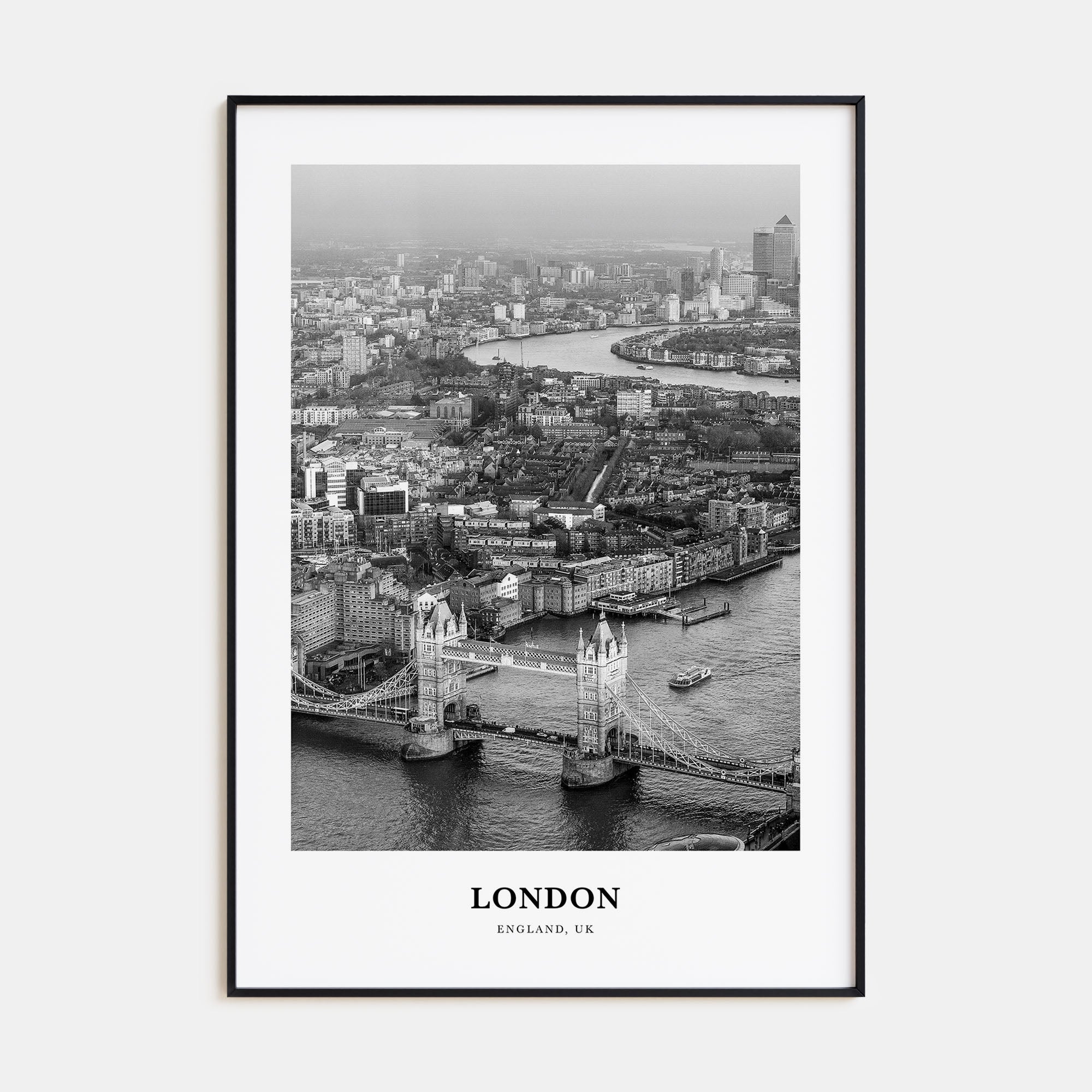 London Portrait B&W No 4 Poster