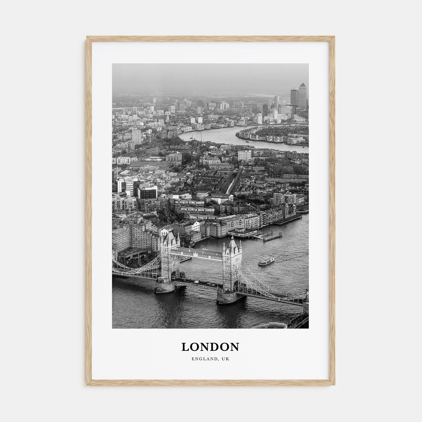 London Portrait B&W No 4 Poster