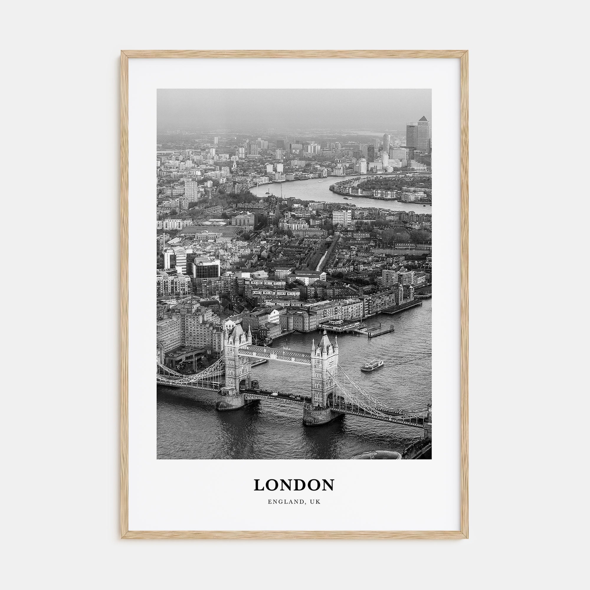 London Portrait B&W No 4 Poster