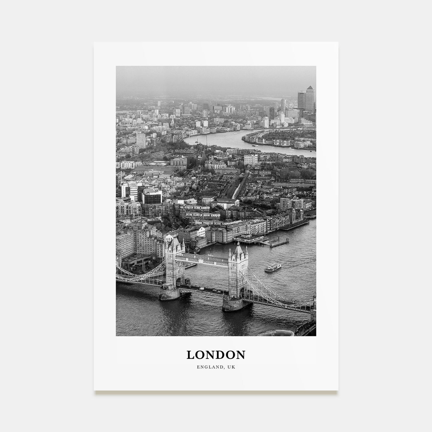 London Portrait B&W No 4 Poster