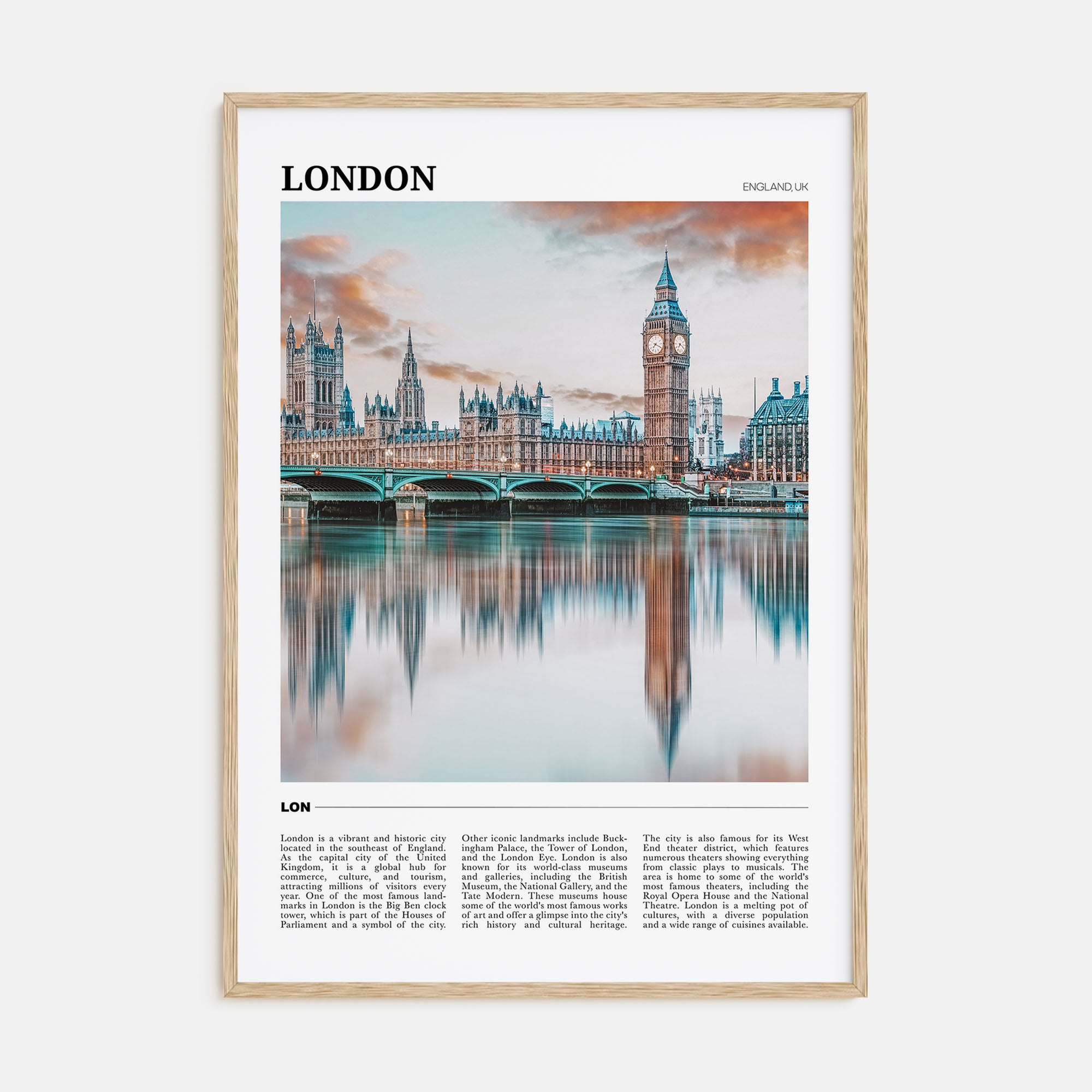 London Travel Color No 1 Poster