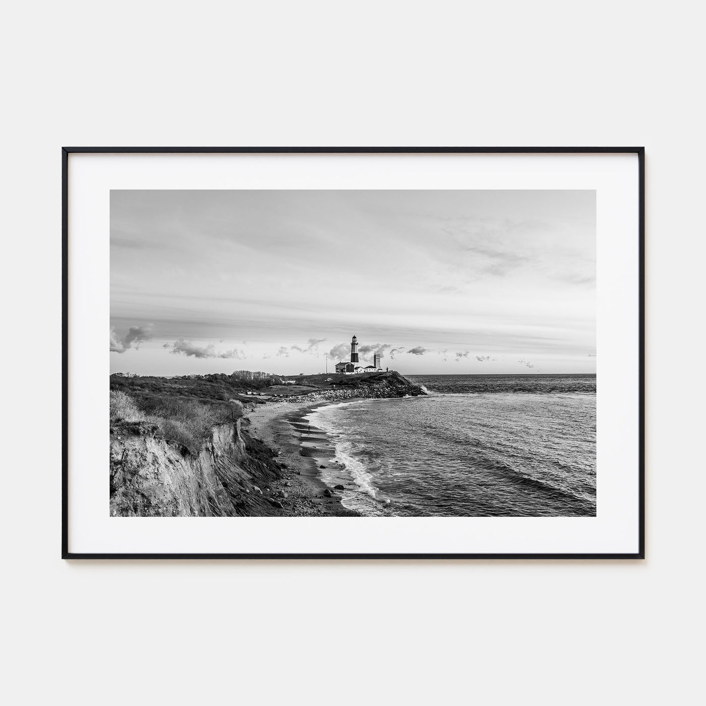Long Beach Island Landscape B&W Poster