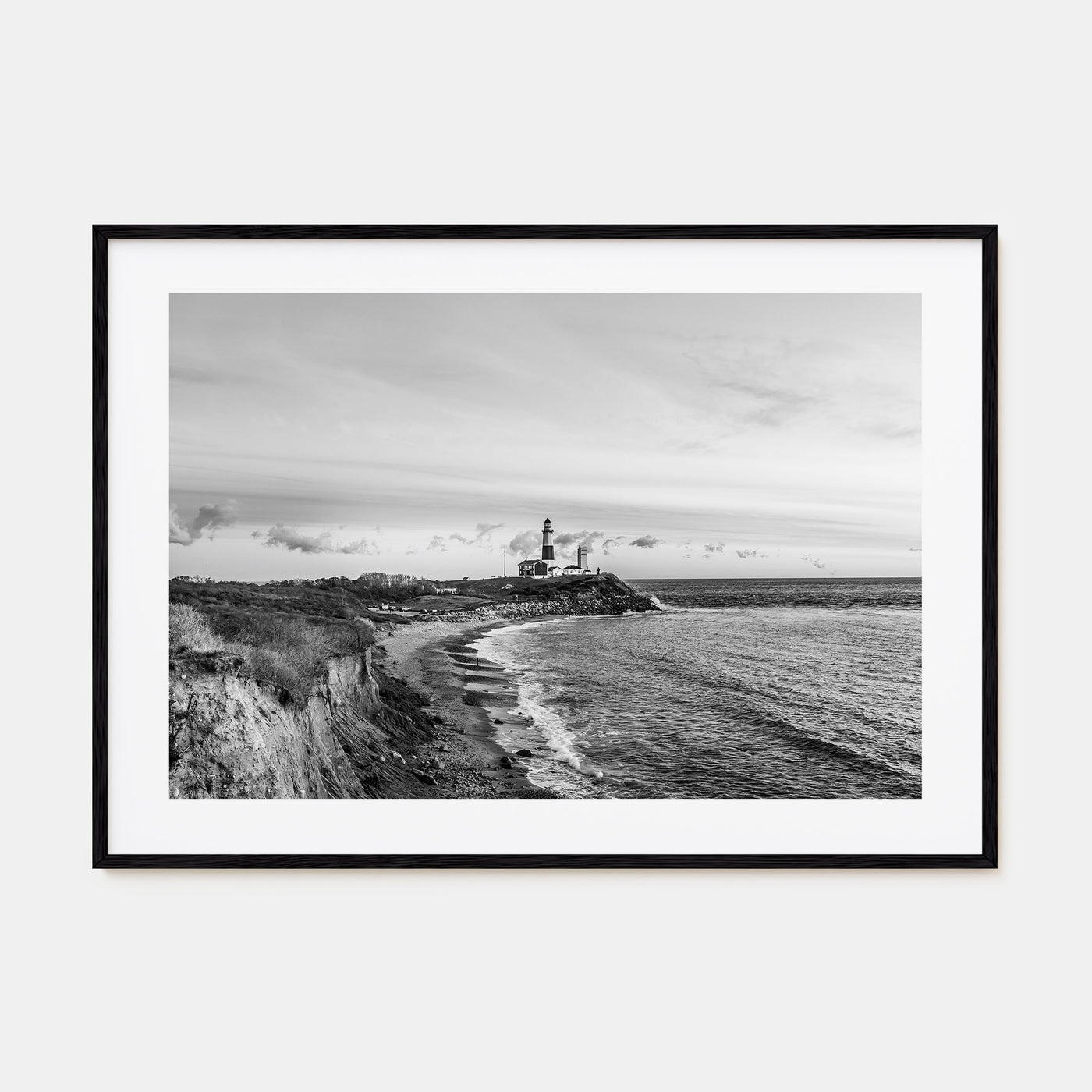 Long Beach Island Landscape B&W Poster