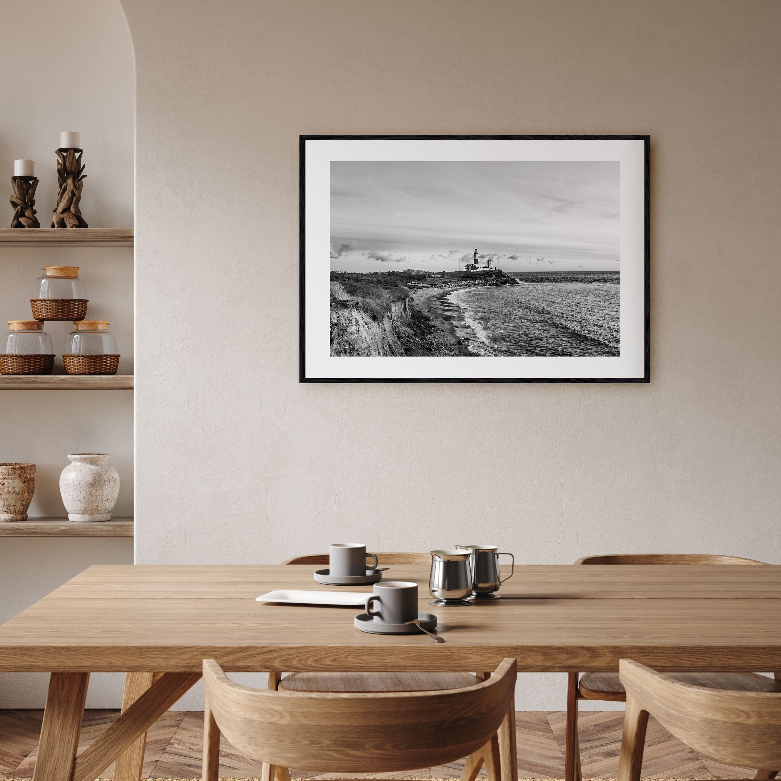 Long Beach Island Landscape B&W Poster