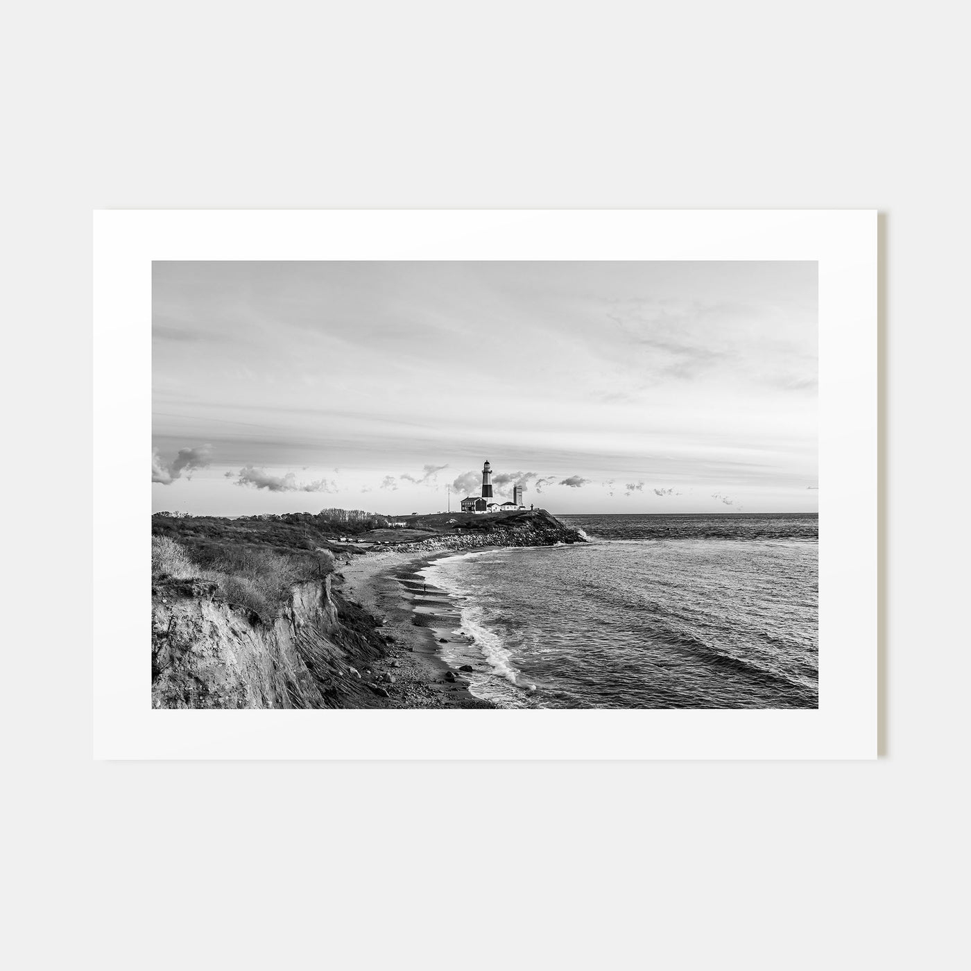 Long Beach Island Landscape B&W Poster