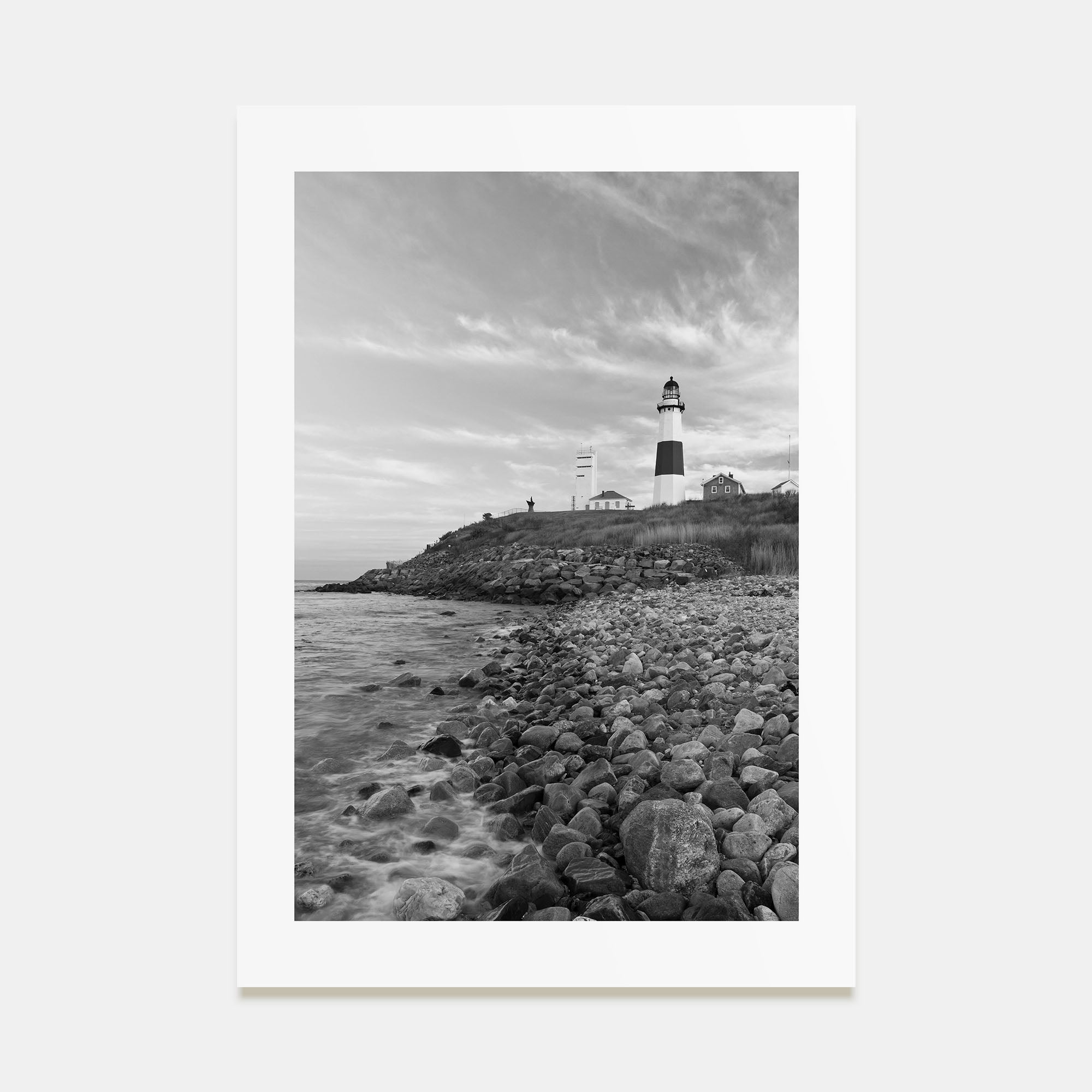 Long Beach Island Photo B&W Poster
