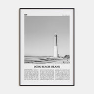 Long Beach Island Travel B&W Poster