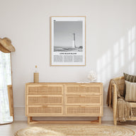 Long Beach Island Travel B&W Poster