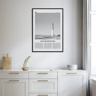 Long Beach Island Travel B&W Poster