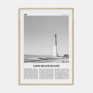 Long Beach Island Travel B&W Poster