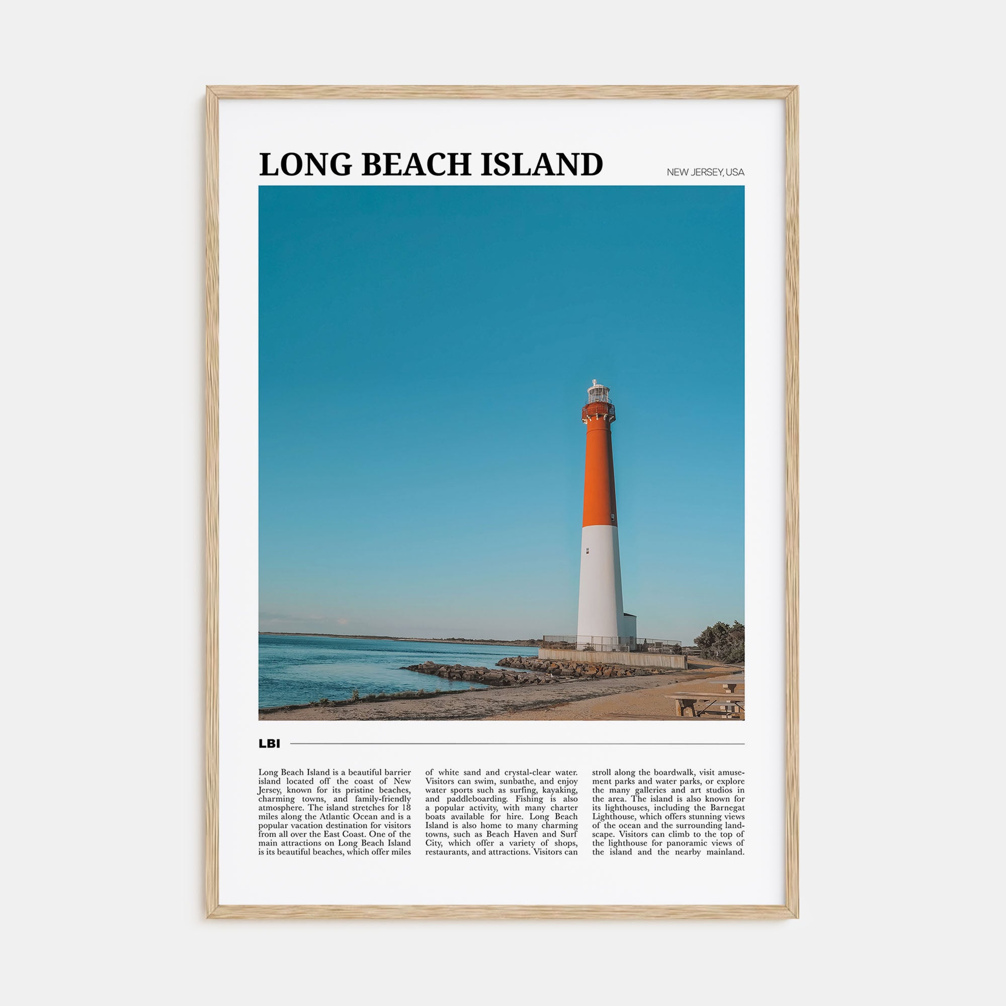Long Beach Island Travel Color No 2 Poster