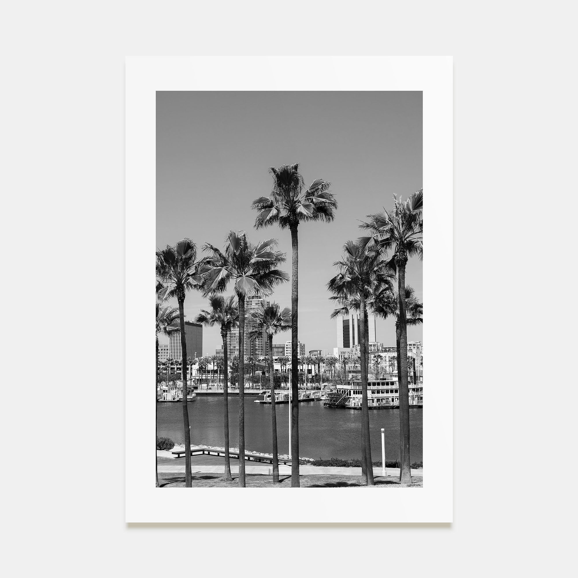 Long Beach Photo B&W No 1 Poster