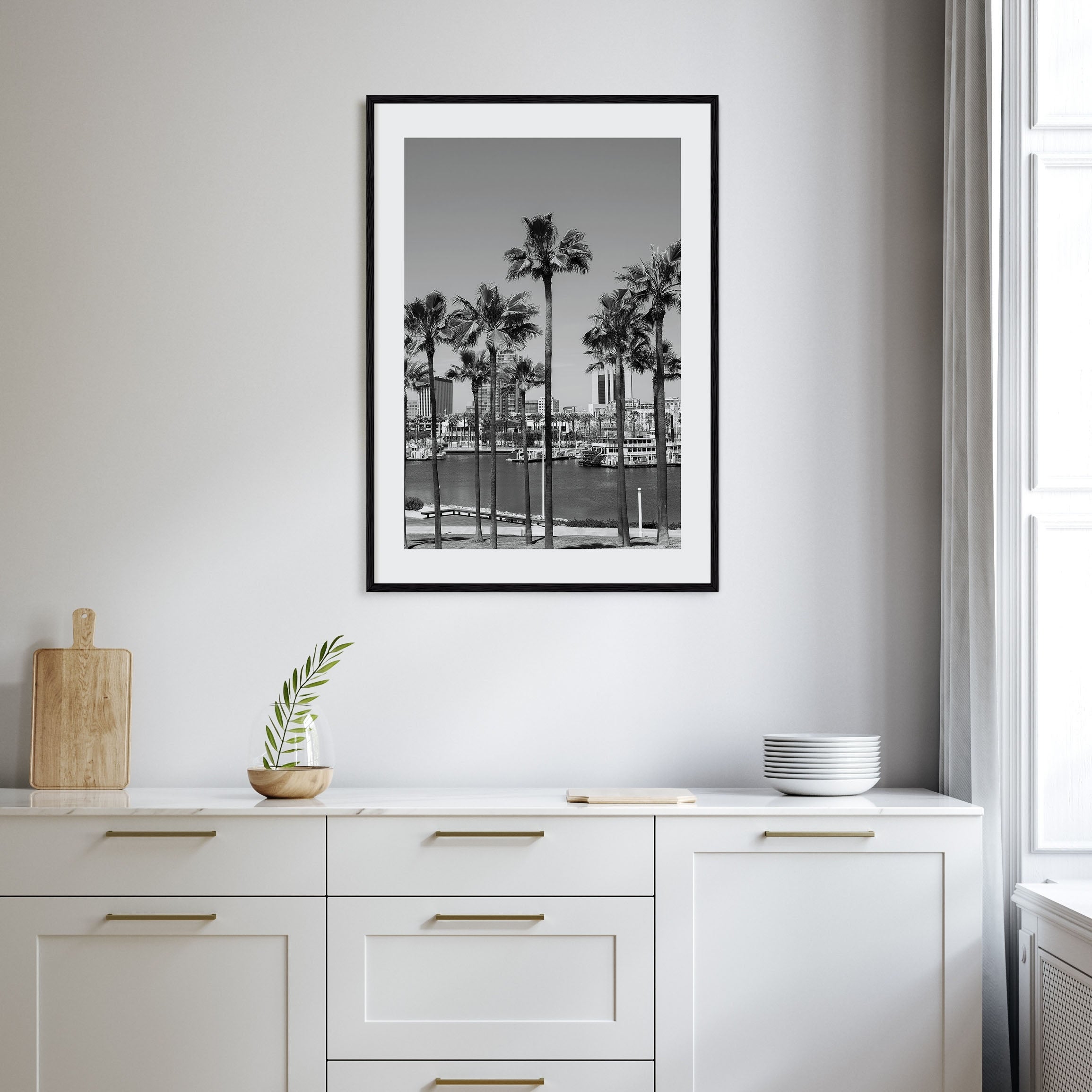 Long Beach Photo B&W No 1 Poster