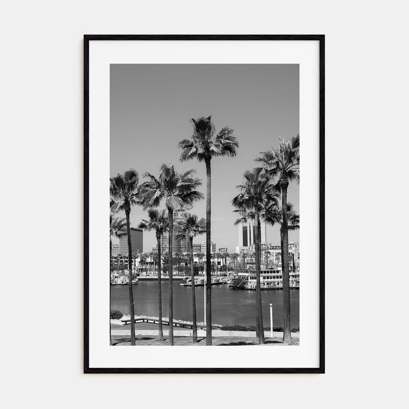 Long Beach Photo B&W No 1 Poster
