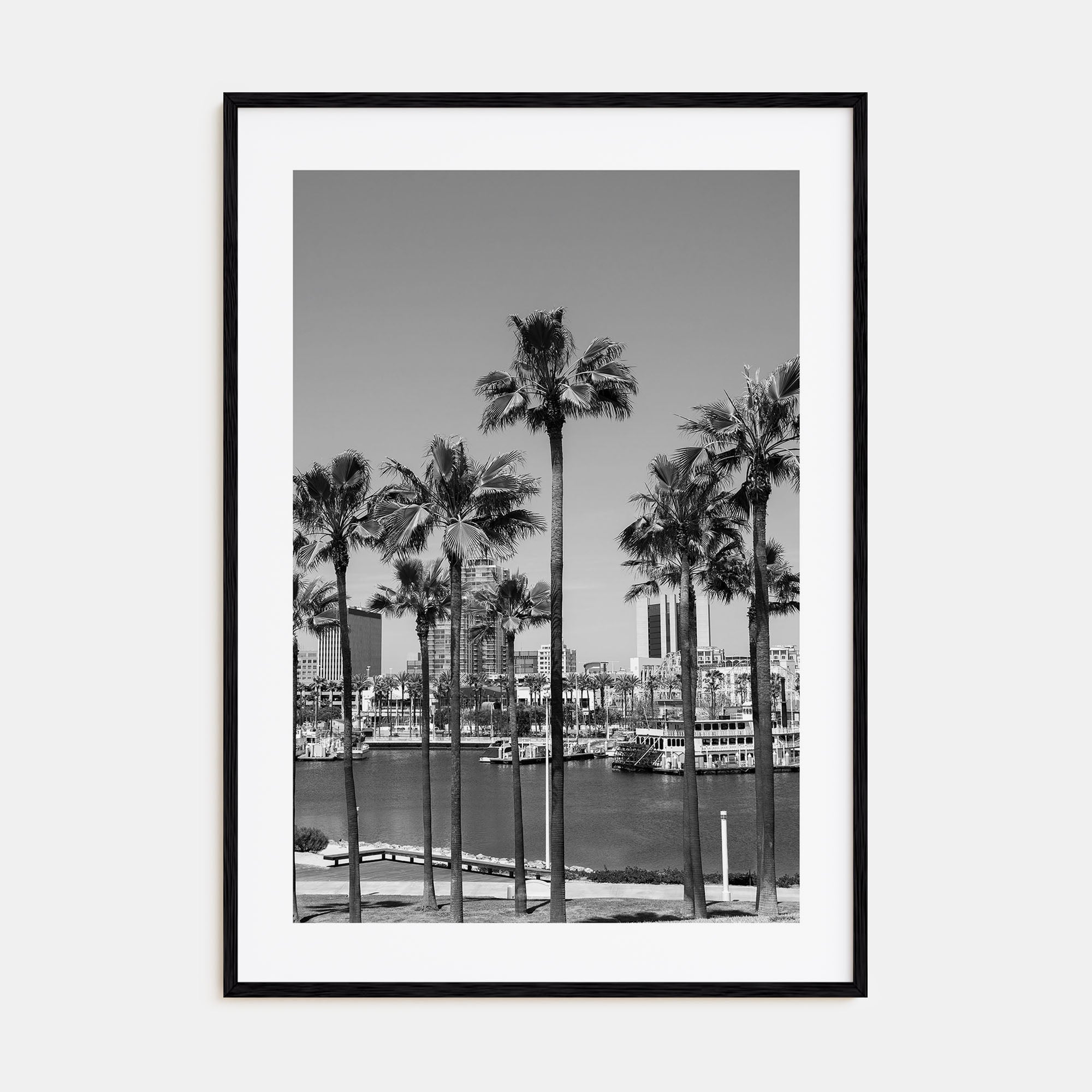 Long Beach Photo B&W No 1 Poster